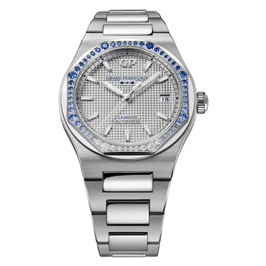 Girard-Perregaux Laureato 38mm Sapphire & Diamond — Rhodium Hobnail Dial, Stainless Steel Case & Integrated Bracelet 81005-11S3464-1CM